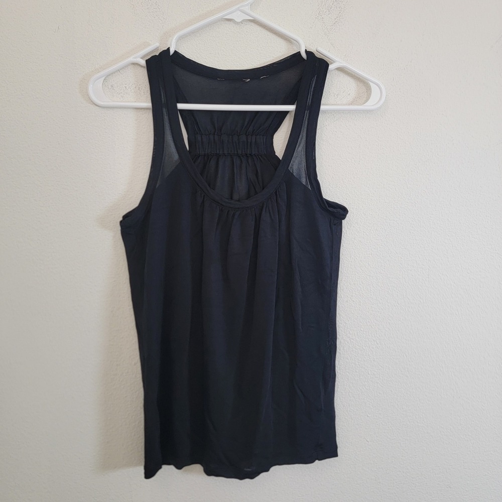 Ted Baker Mesh Tank Top Black Racerback No Size Tag Likely Medium Casual Gym